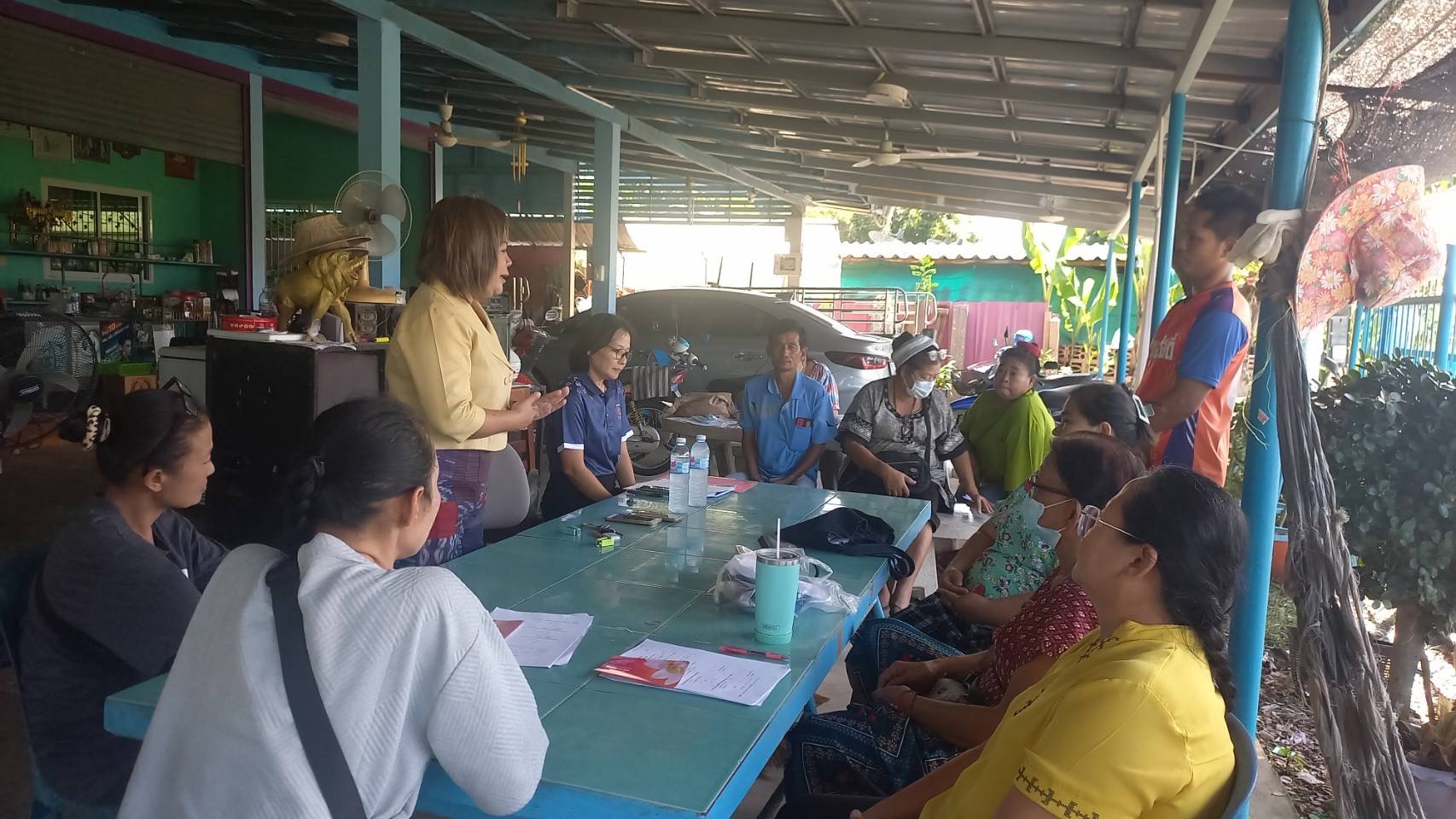 ลงพื้นสนับสนุนการดำเนินงานโครงการแก้ไขปัญหาความยากจน( กข.คจ.) 