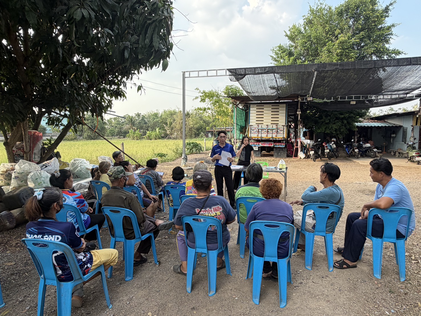 🌼สำนักงานพัฒนาชุมชนอำเภอวิหารแดง🌼 ลงพื้นที่ดำเนินการจัดตั้งกลุ่มออมทรัพย์เพื่อการผลิต